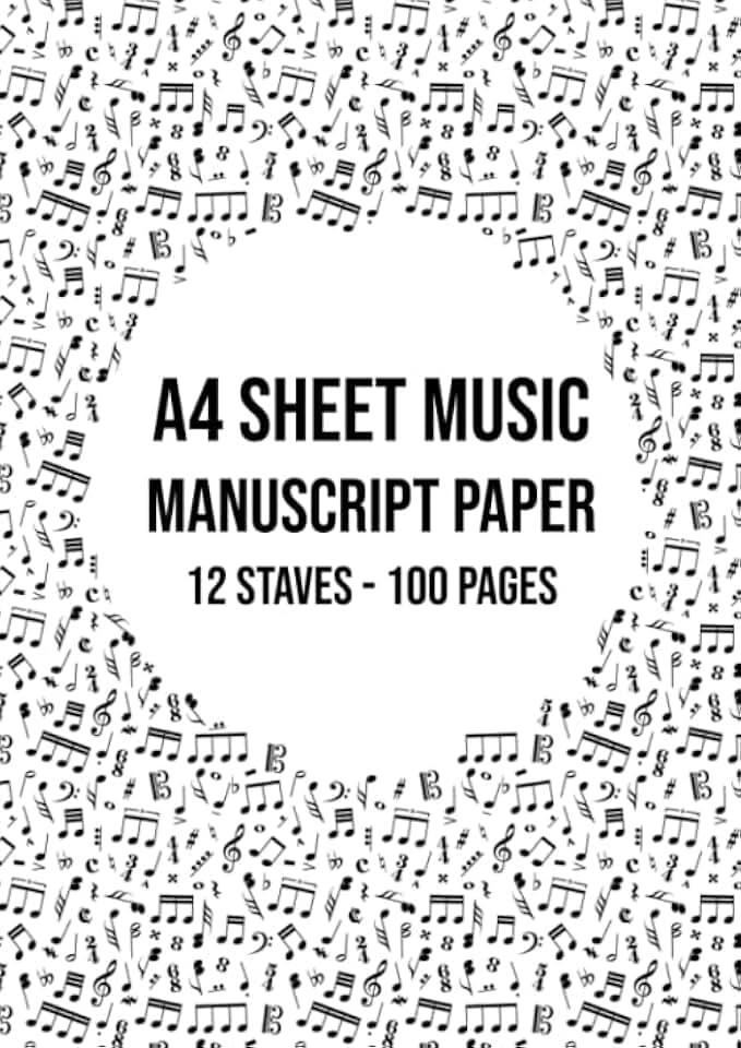 Music Manuscript Paper - A4 - 30 Pages
