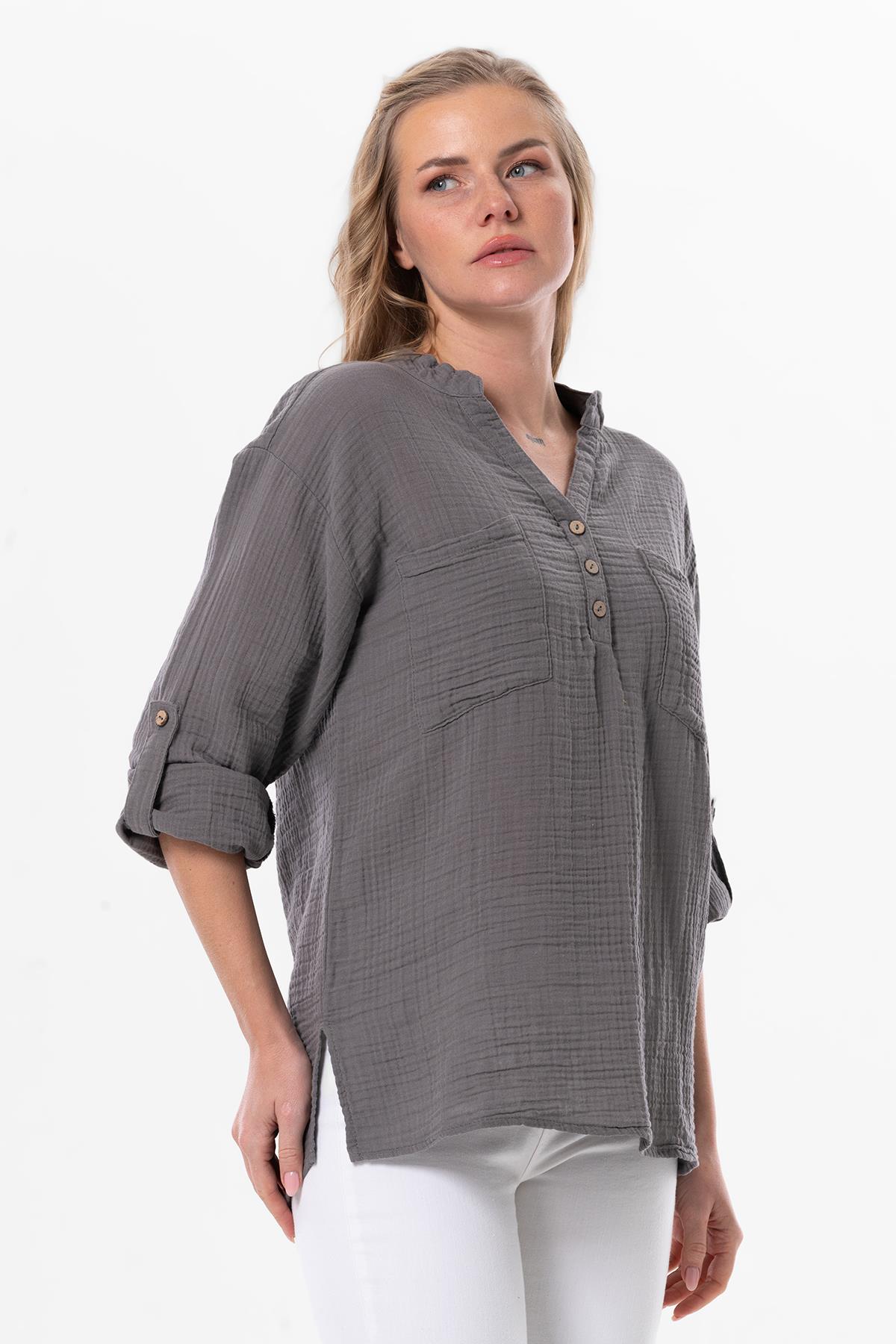 Muslim Blouse - Grey