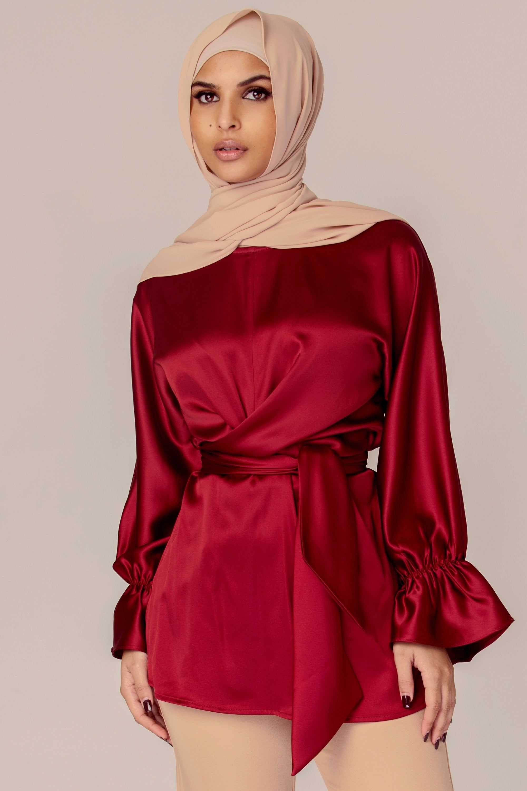 Muslim Blouse - Maroon