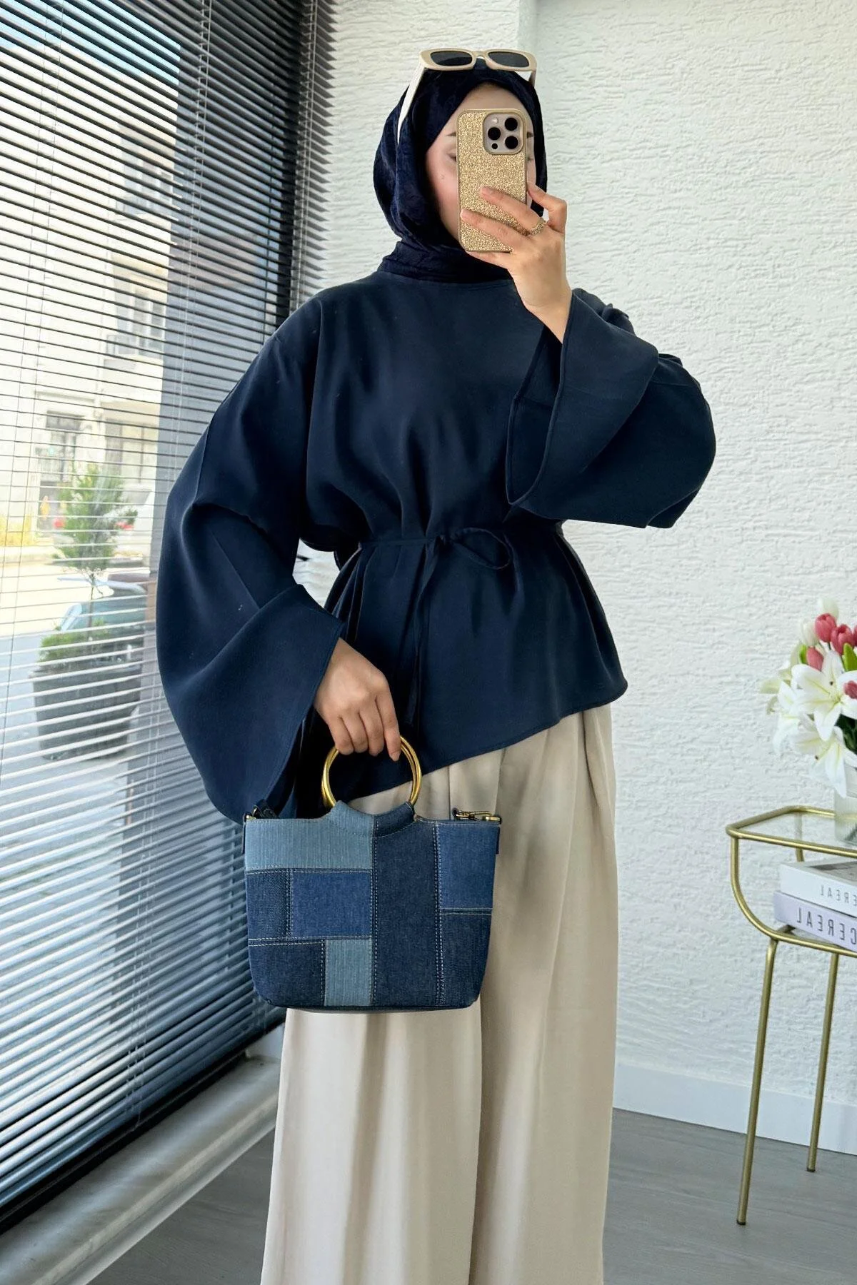 Muslim Blouse - Navy