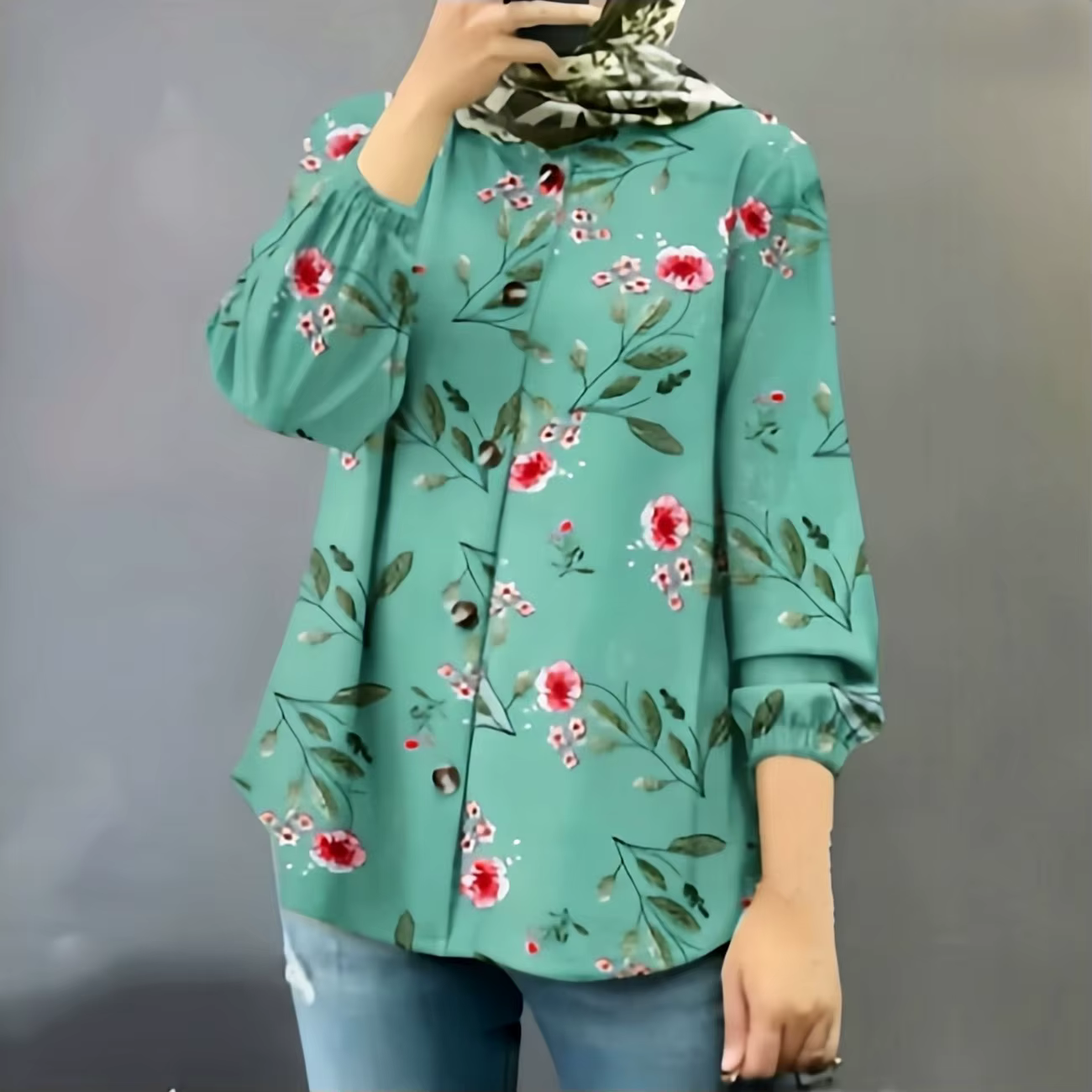 Muslim Blouse - Teal
