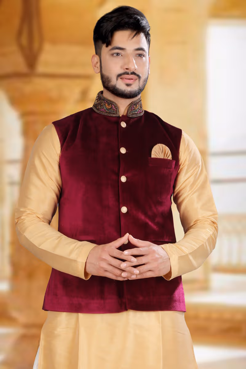 Muslim Jacket - Maroon