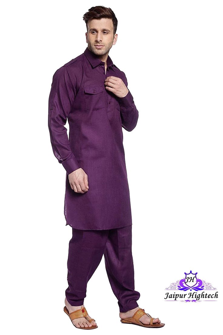 Muslim Men's Clothing - Purple