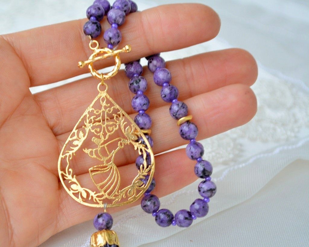 Muslim Necklace - Purple