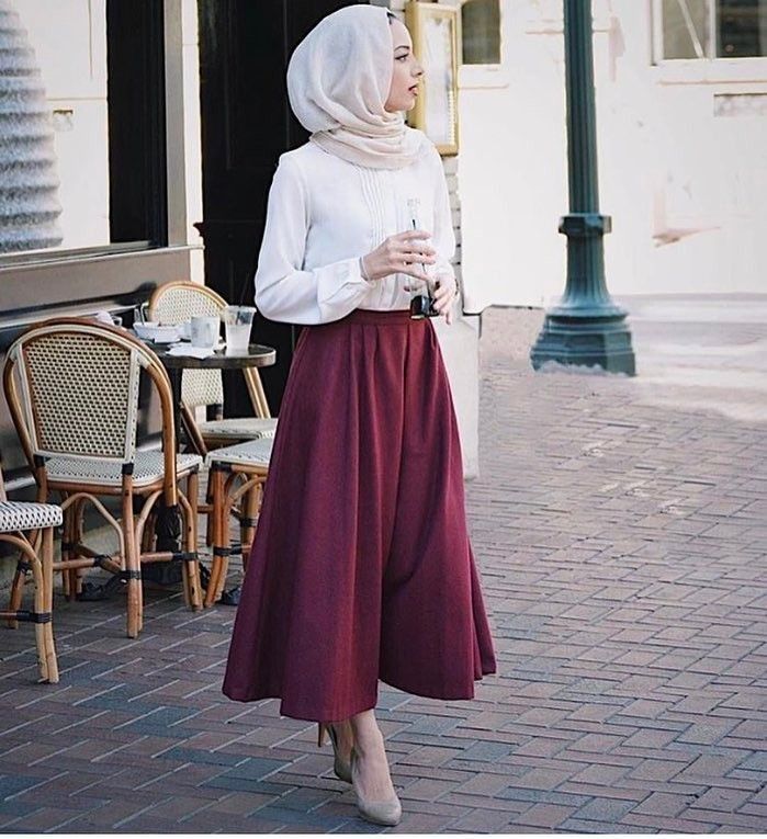 Muslim Skirt - Maroon