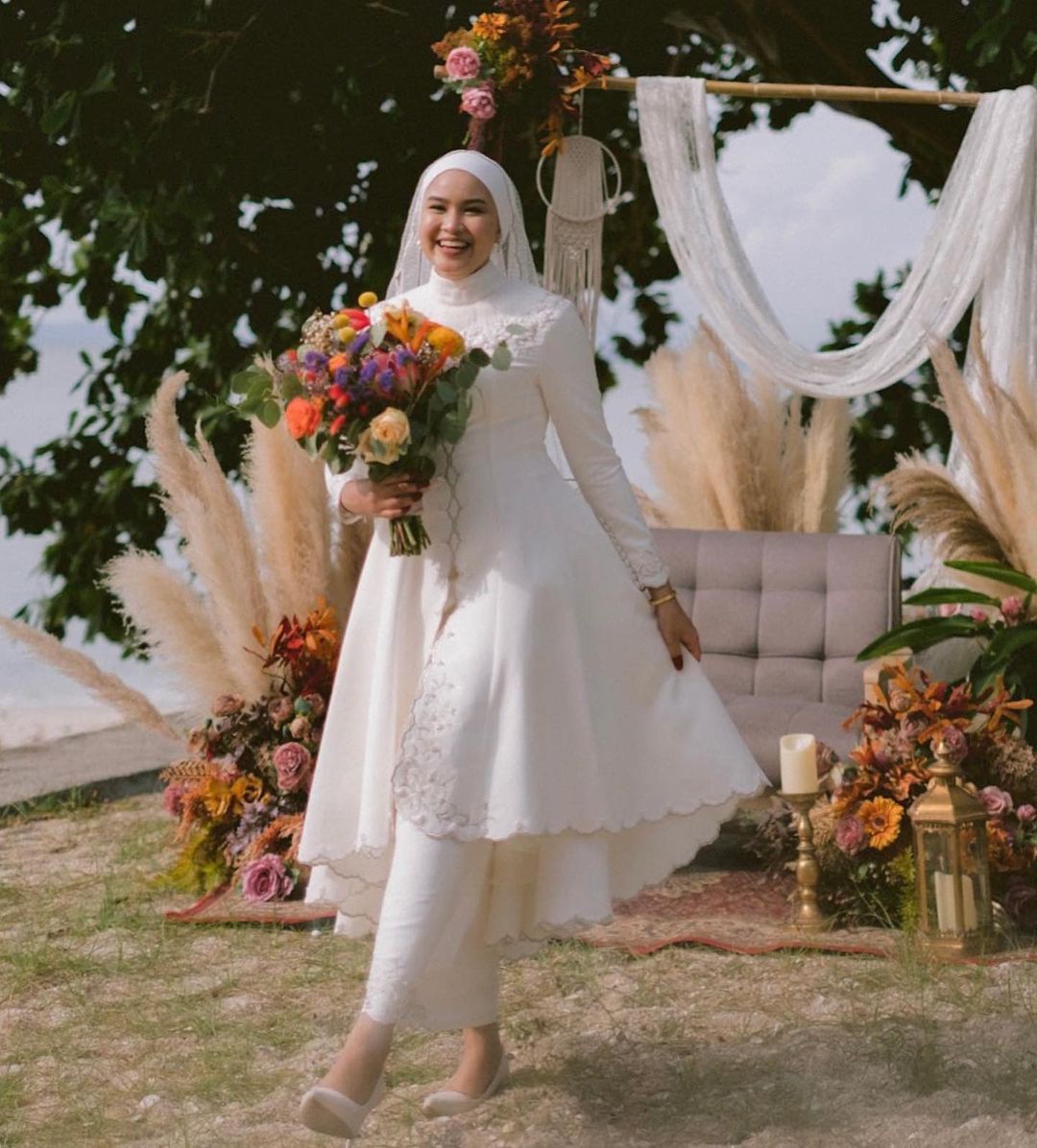 Muslim Wedding Attire - Beige