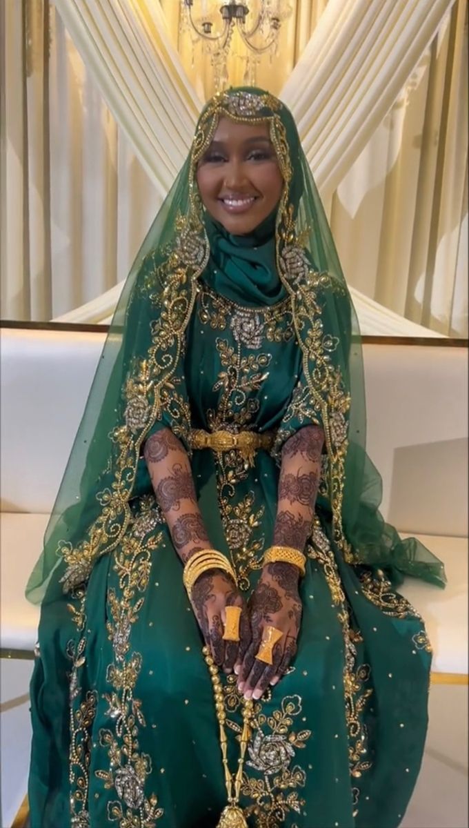 Muslim Wedding Attire - Green