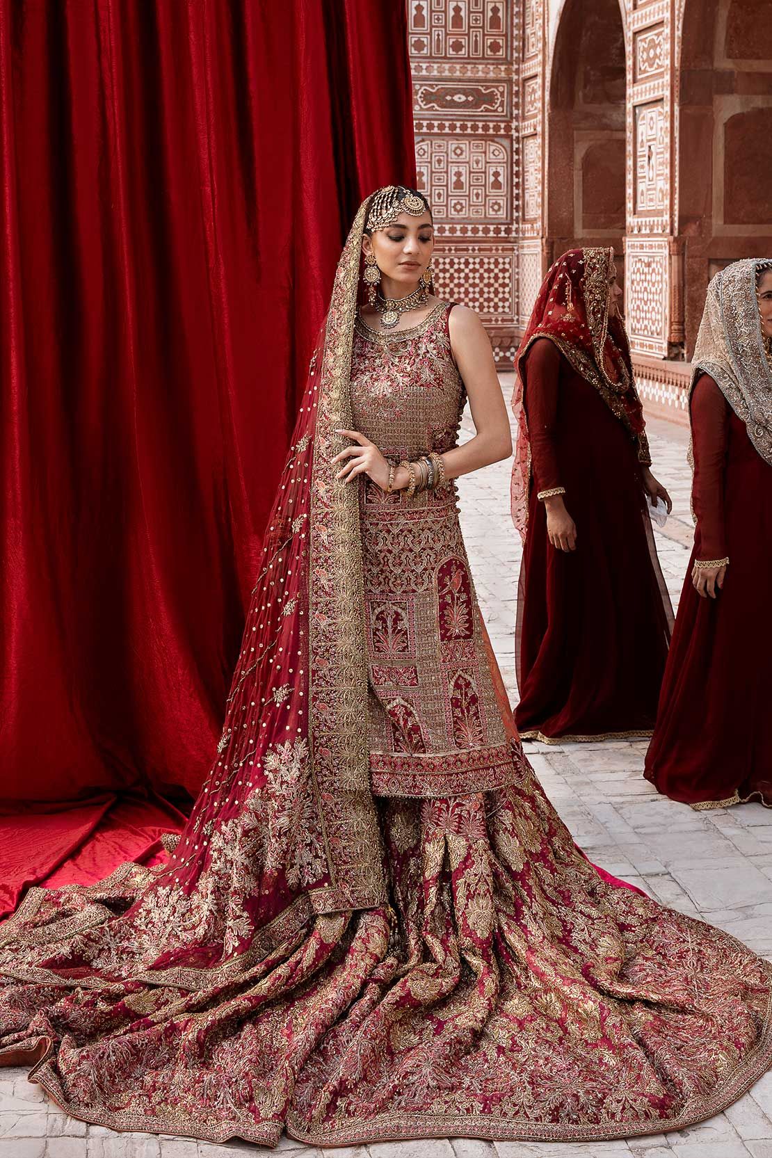 Muslim Wedding Attire - Maroon