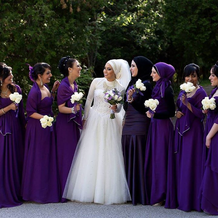 Muslim Wedding Attire - Purple