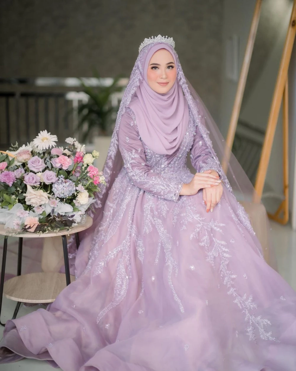 Muslim Wedding Attire - Purple