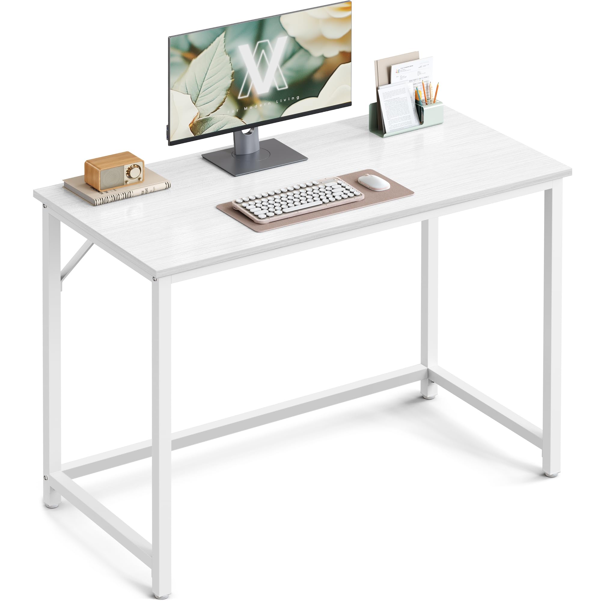 Office Desk - 100x50cm - White