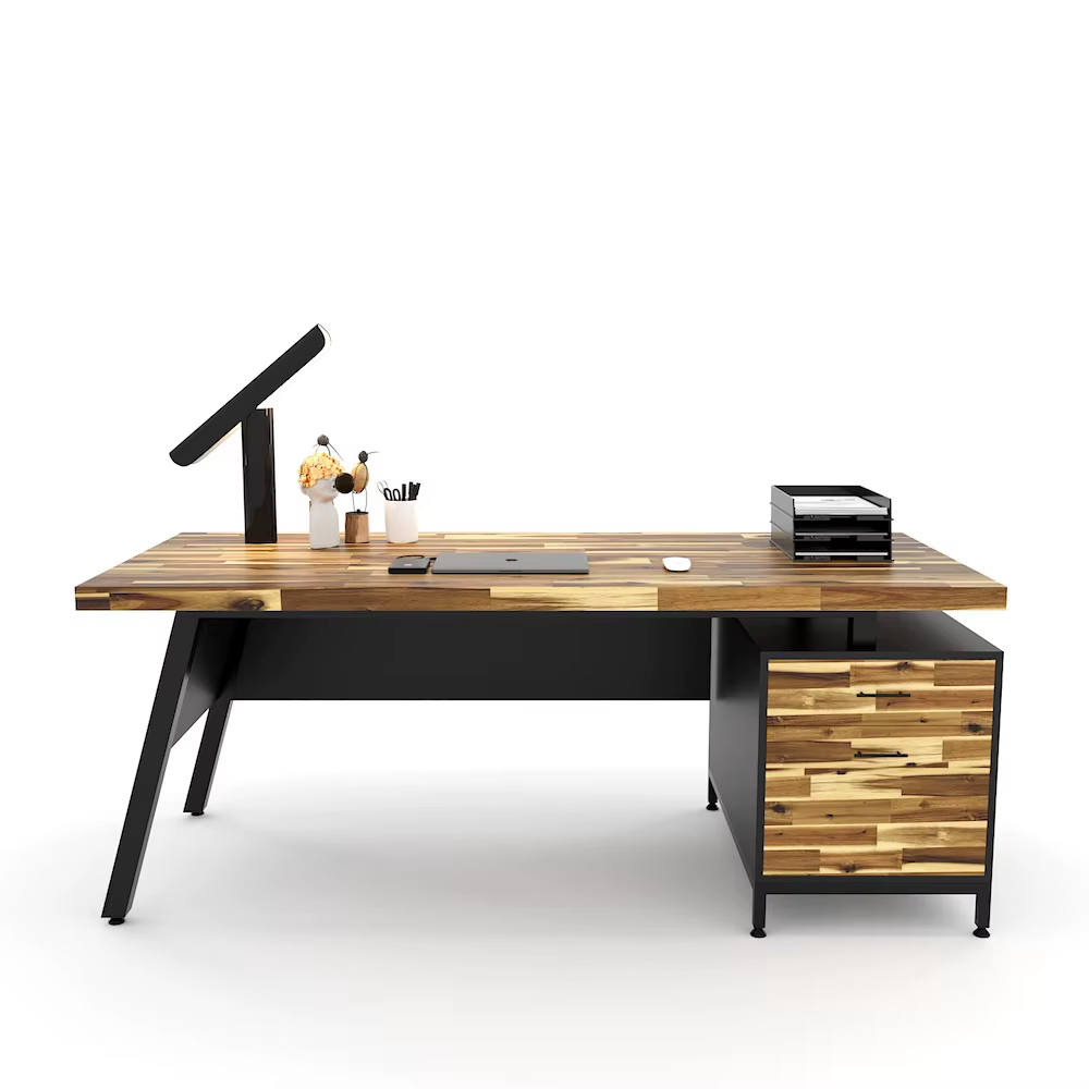 Office Desk - 180x80cm - Wood Grain