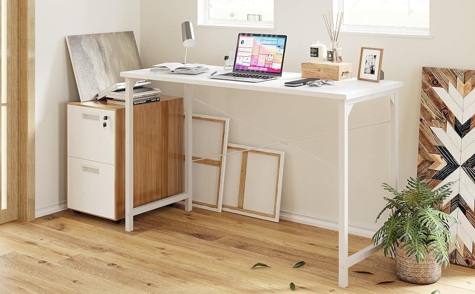 Office Desk - 80x40cm - White