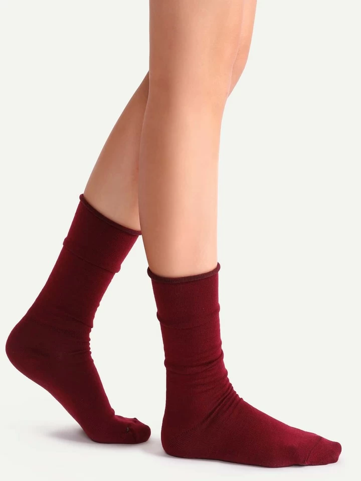 Original Burgundy No-Show Socks