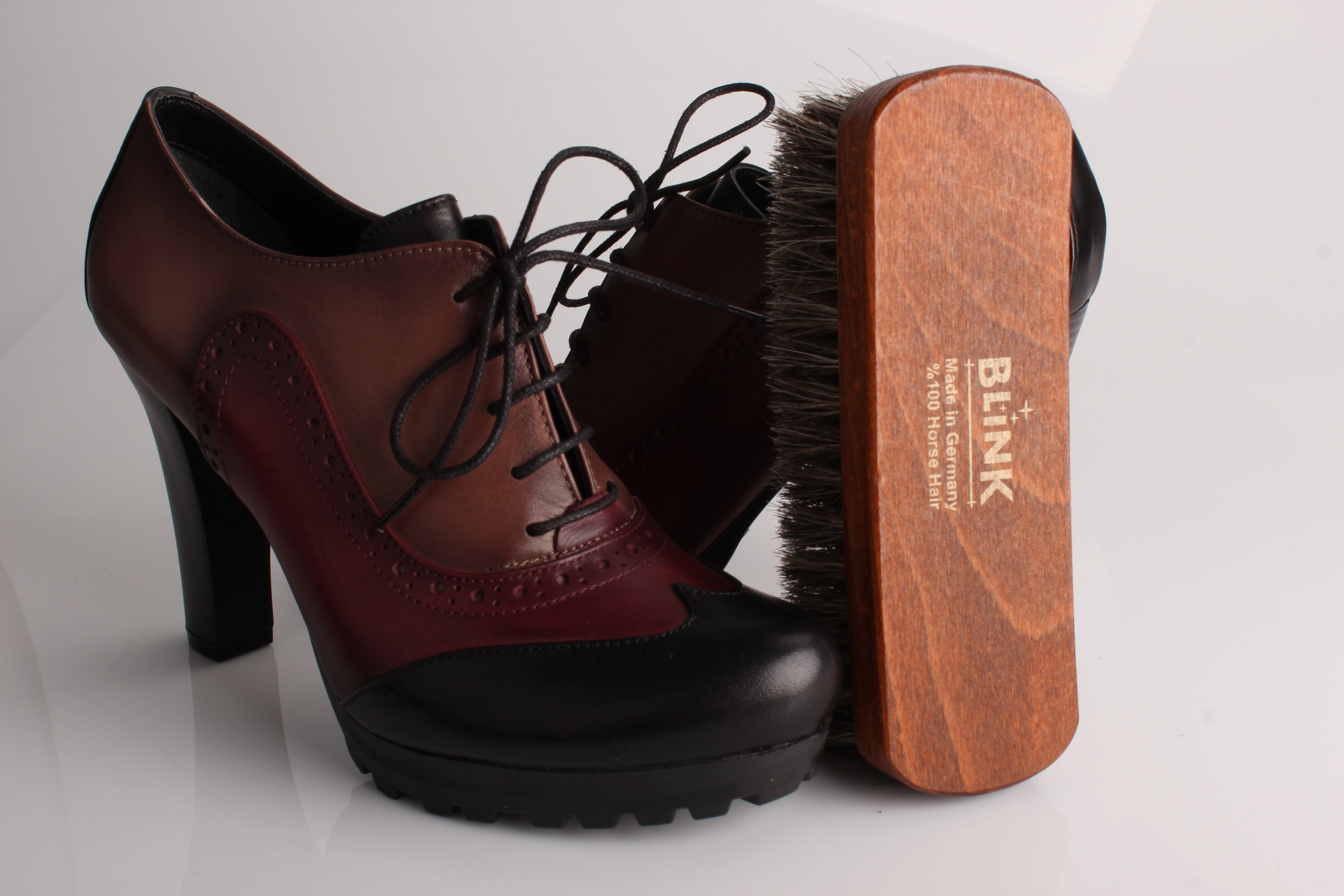 Original Burgundy Shoe Brush