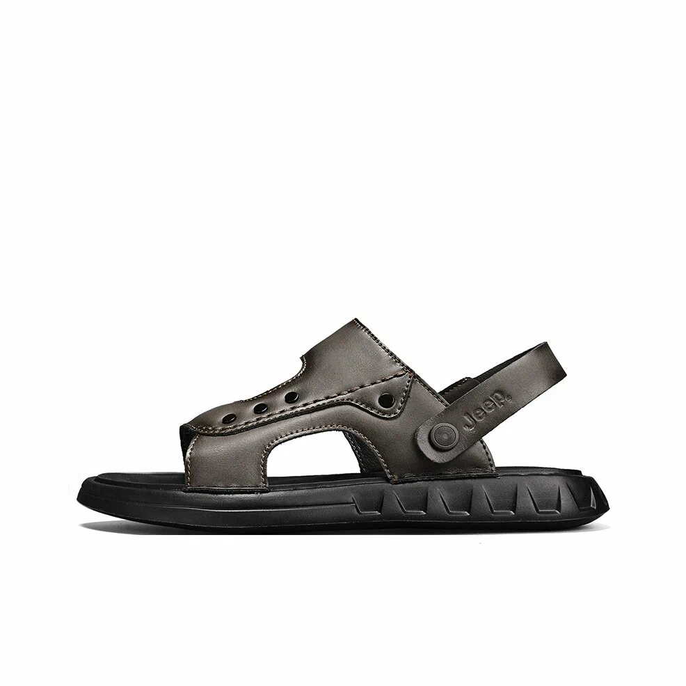 Outdoor Black Slide Sandals