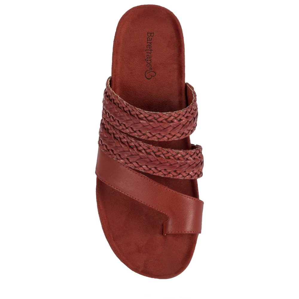 Outdoor Burgundy Slide Sandals