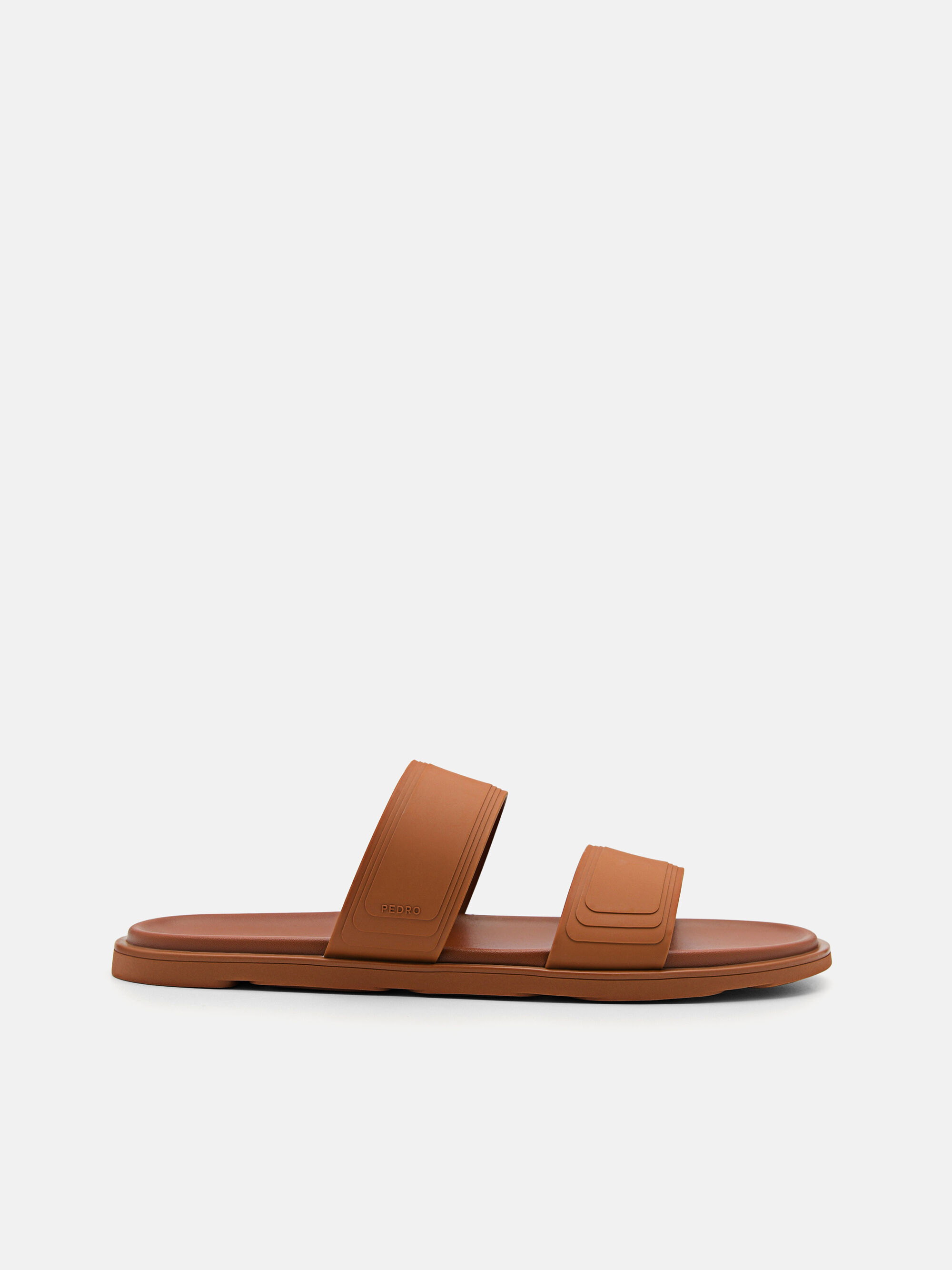 Outdoor Cognac Slide Sandals