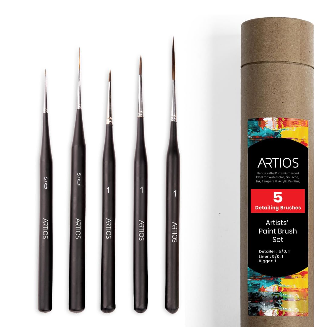 Paint Brushes - Detail Set - 5pcs