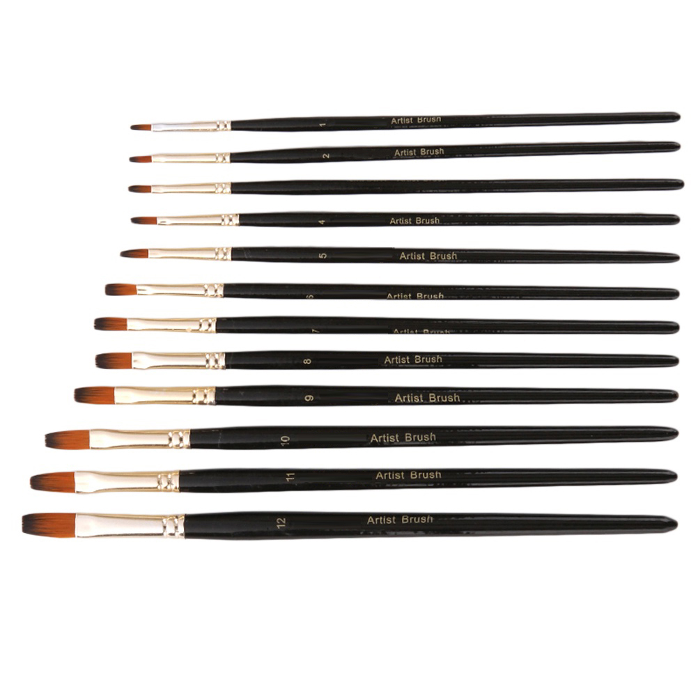 Paint Brushes - Flat Set - 2pcs
