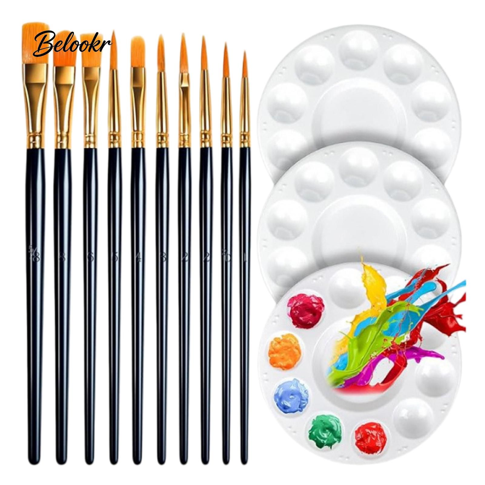Paint Brushes - Round Set - 10pcs