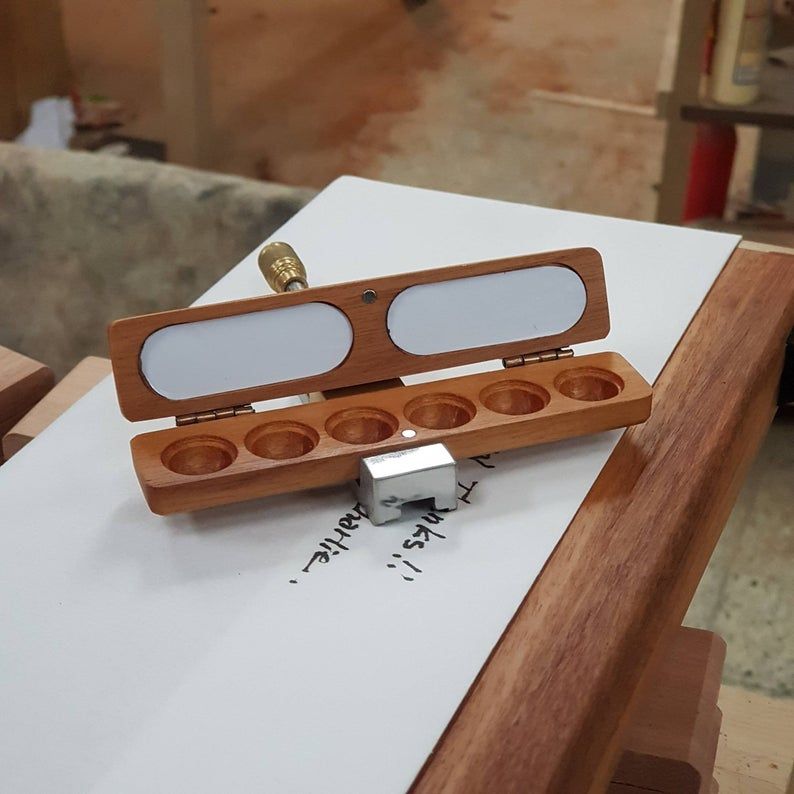 Palette - Wooden - 6 Wells