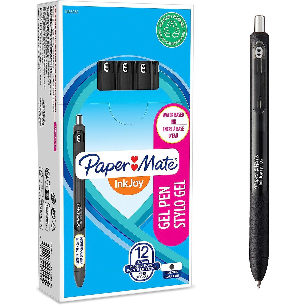 Paper Mate InkJoy Gel - 12 Pack - Black