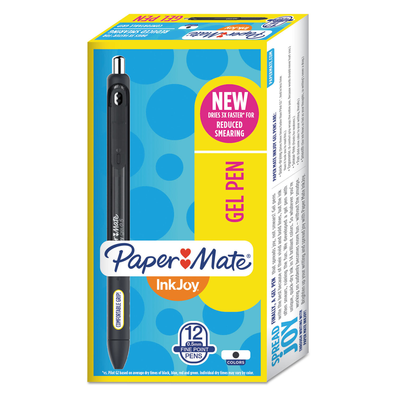 Paper Mate InkJoy Gel - 12 Pack - Black
