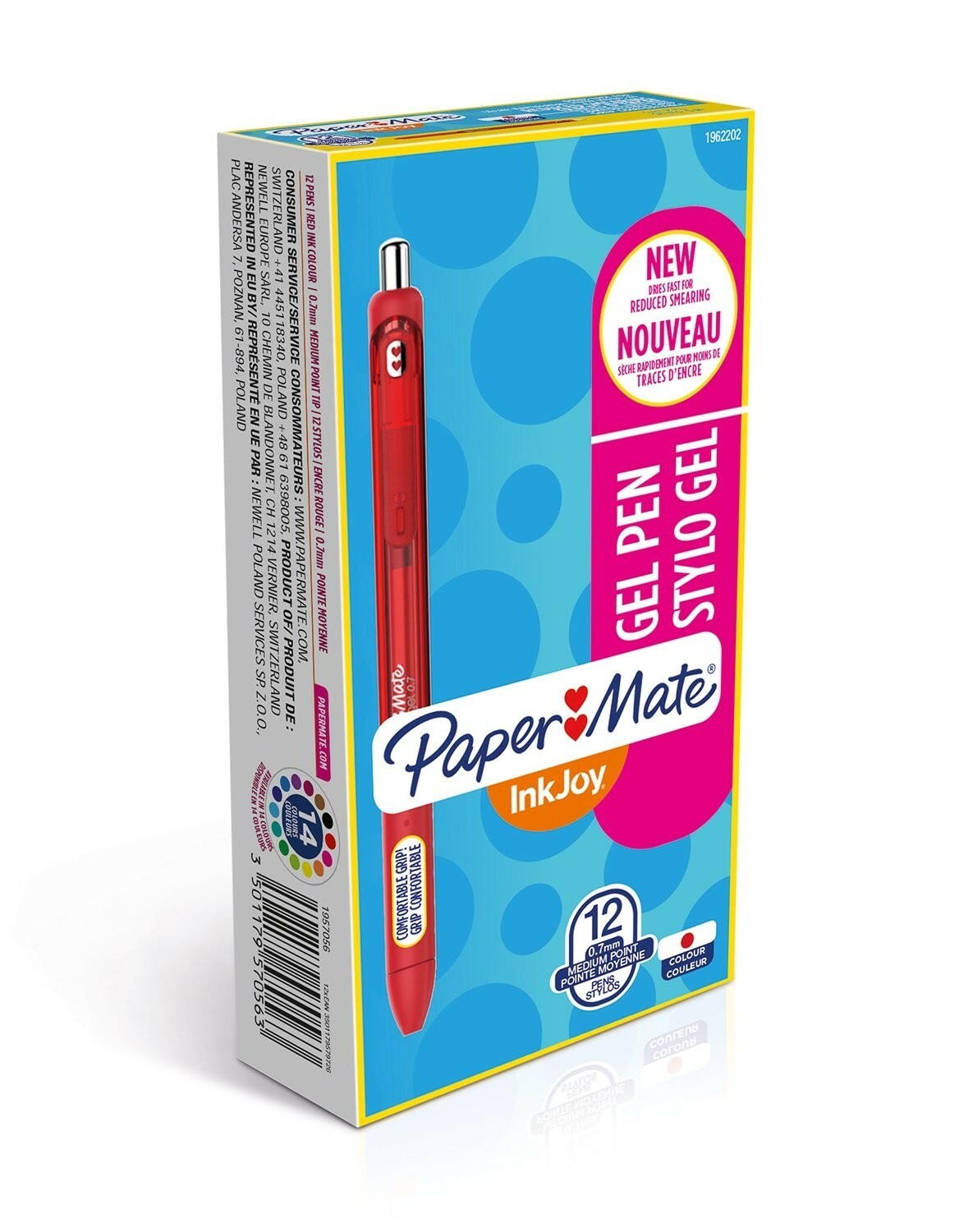 Paper Mate InkJoy Gel - 12 Pack - Red