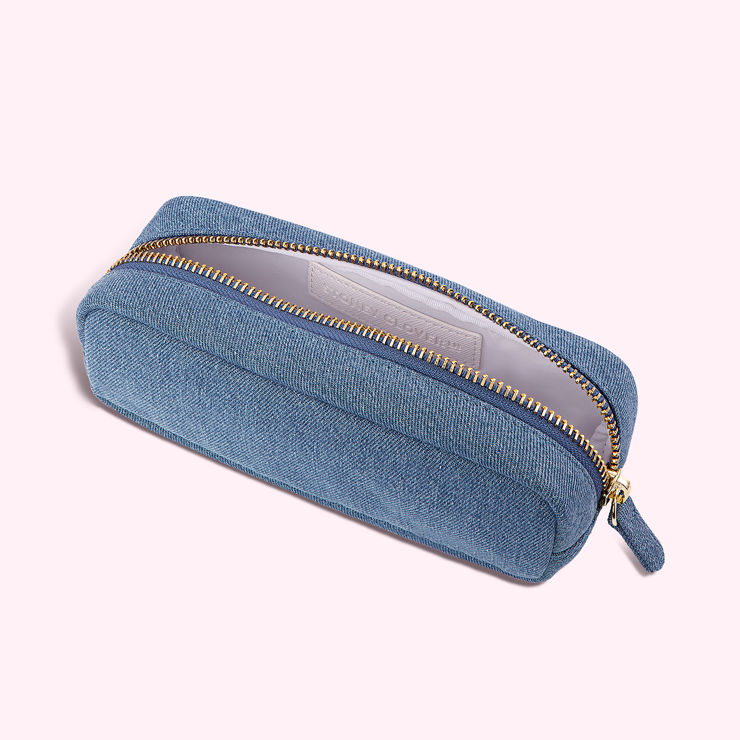 Pencil Case - Fabric - Zip - Blue