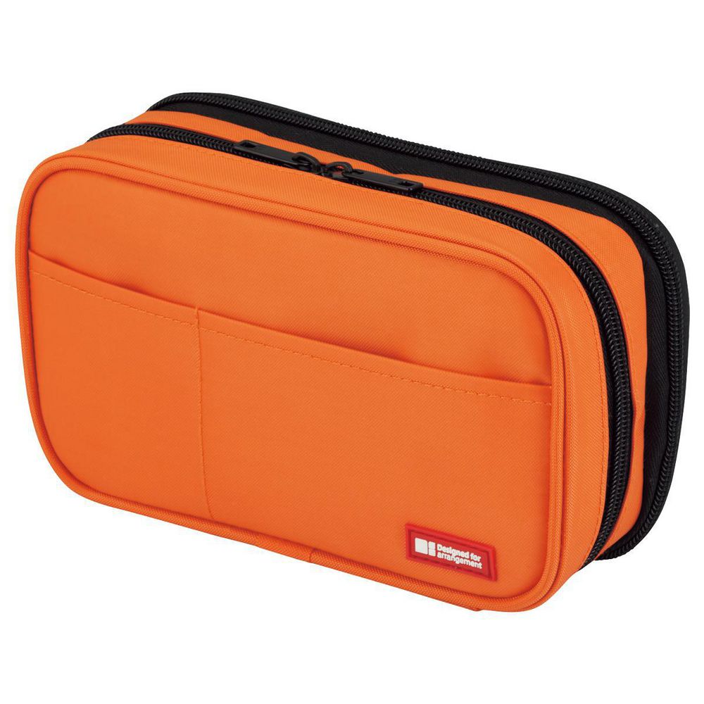 Pencil Case - Fabric - Zip - Orange
