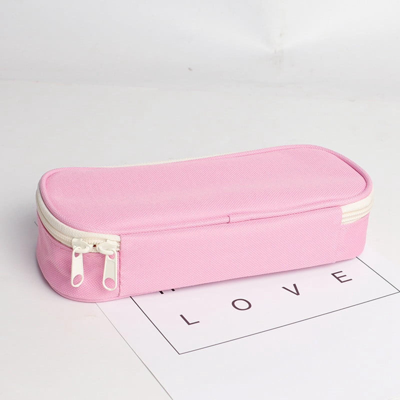 Pencil Case - Fabric - Zip - Pink