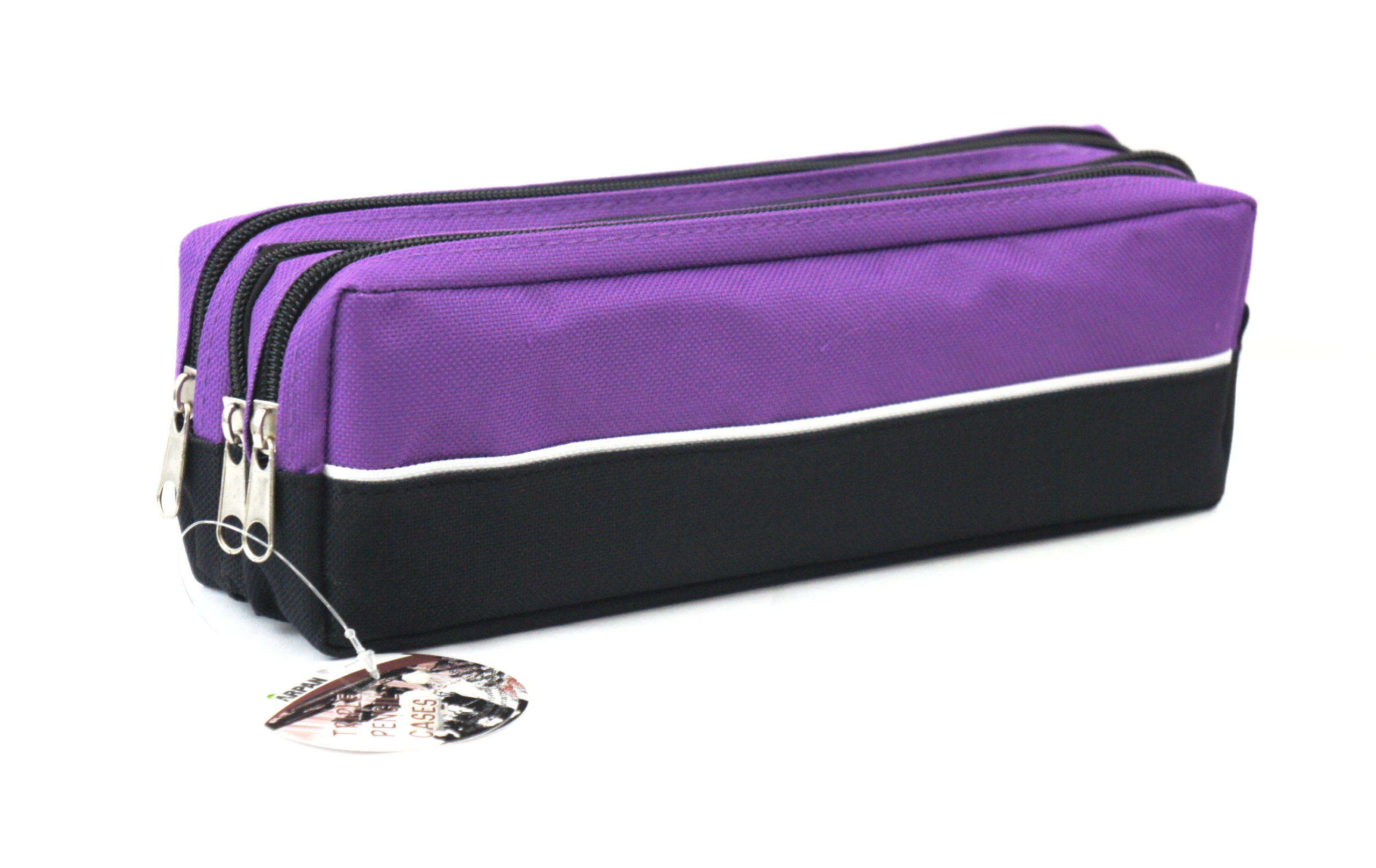 Pencil Case - Fabric - Zip - Purple