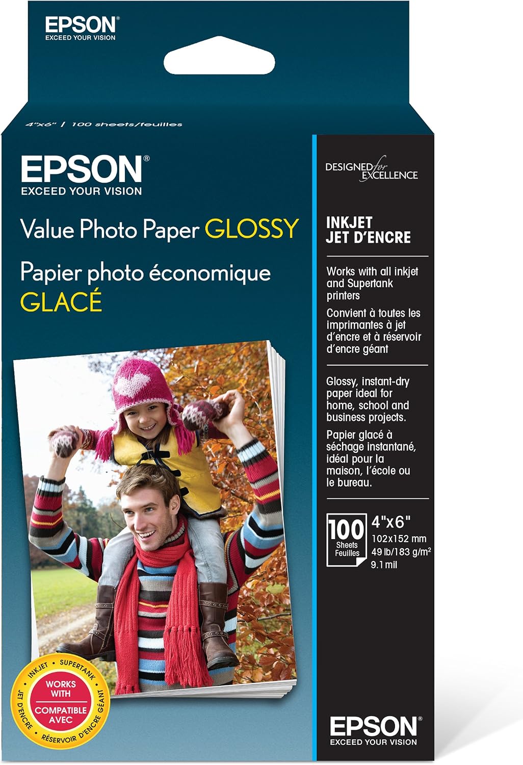 Photo Paper - 4x6 - 100 Sheets - Glossy