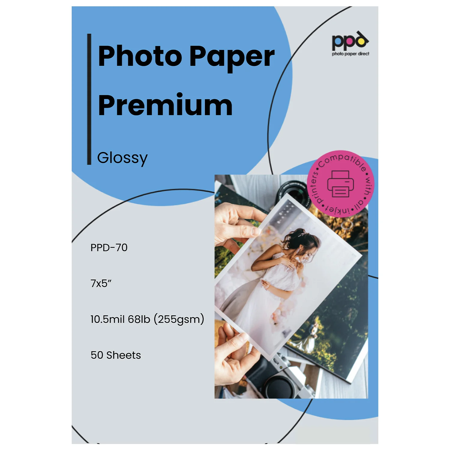 Photo Paper - 5x7 - 100 Sheets - Glossy