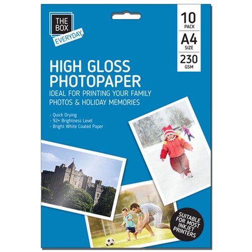 Photo Paper - A4 - 10 Sheets - Glossy