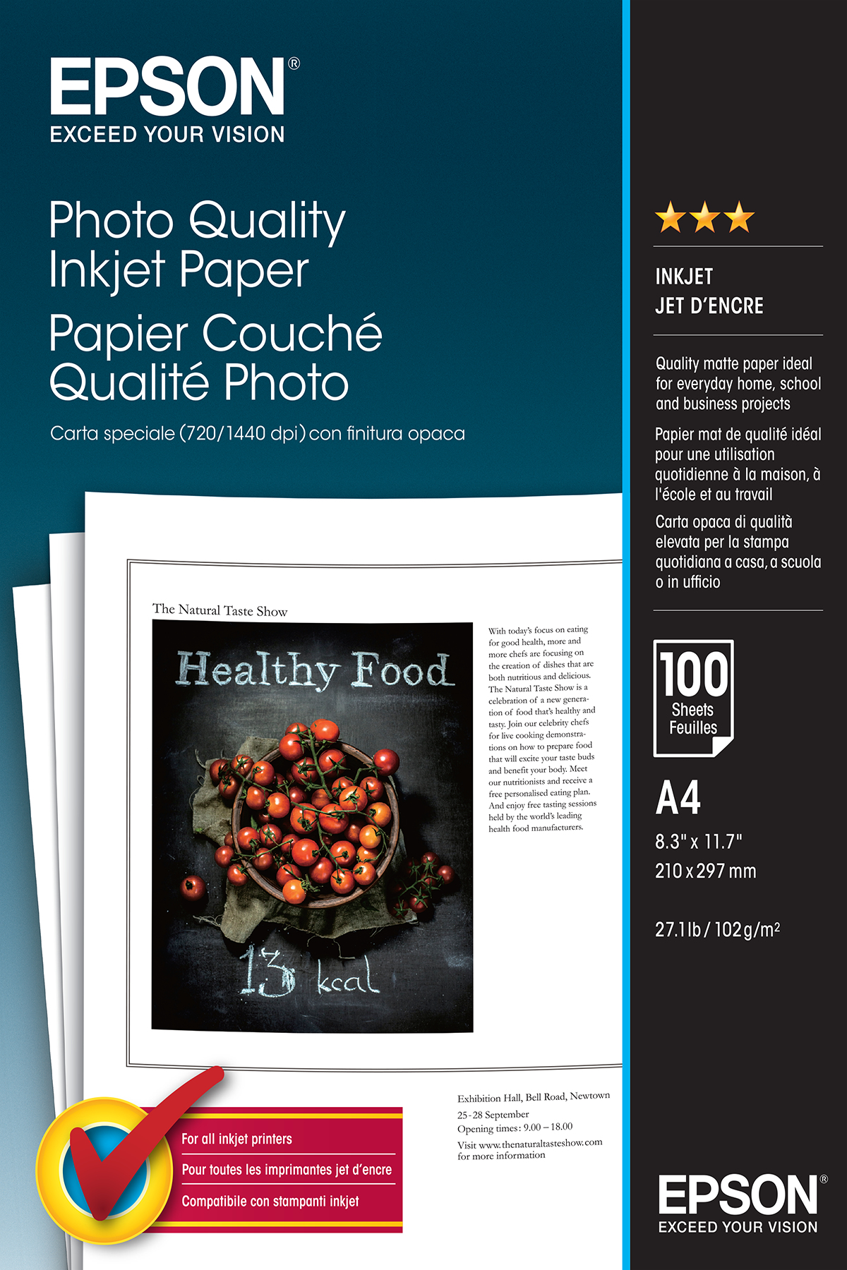 Photo Paper - A4 - 100 Sheets - Matte