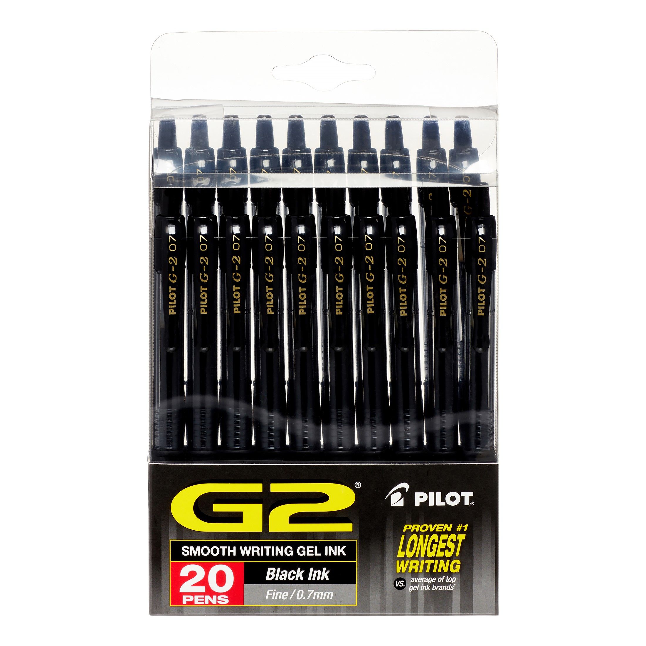Pilot G2 Gel Pen - Black - 20 Pack