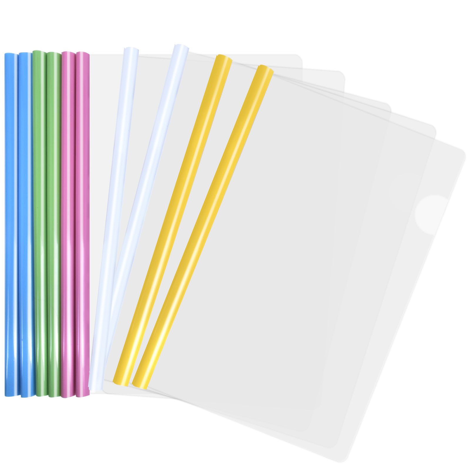 Plastic Folder - A4 - Clear - 10 Pack