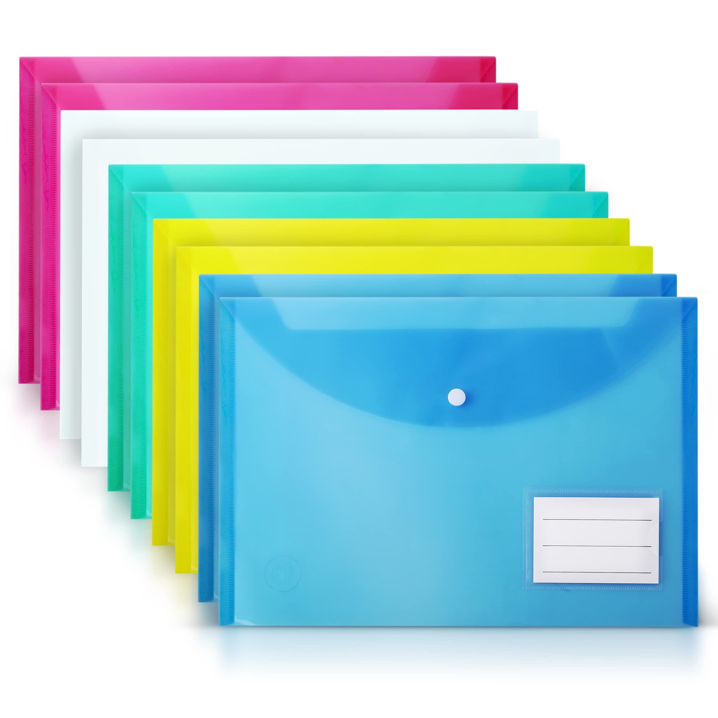 Plastic Folder - A4 - Colored - 10 Pack