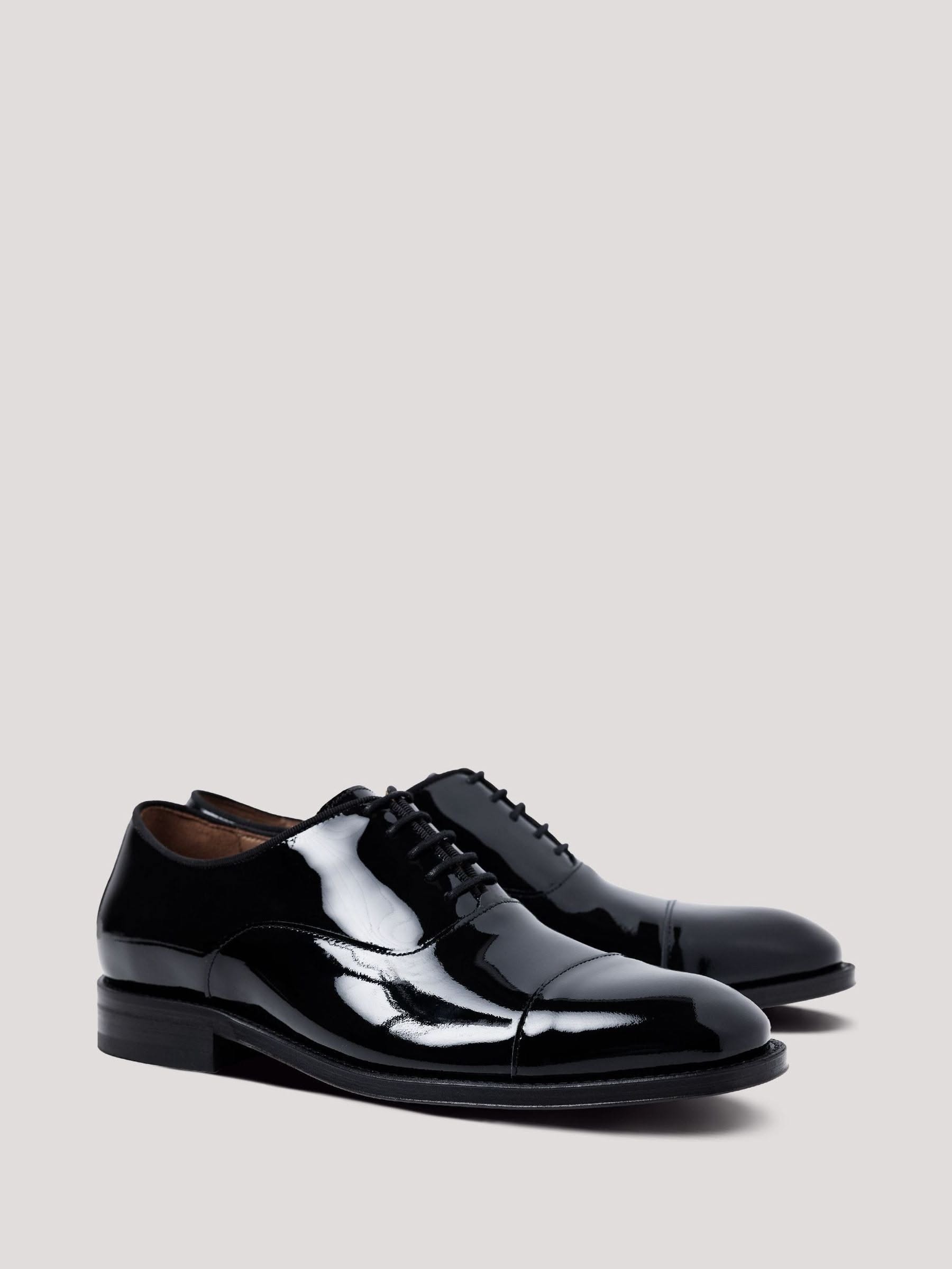 Polished Black Patent Leather Shoes