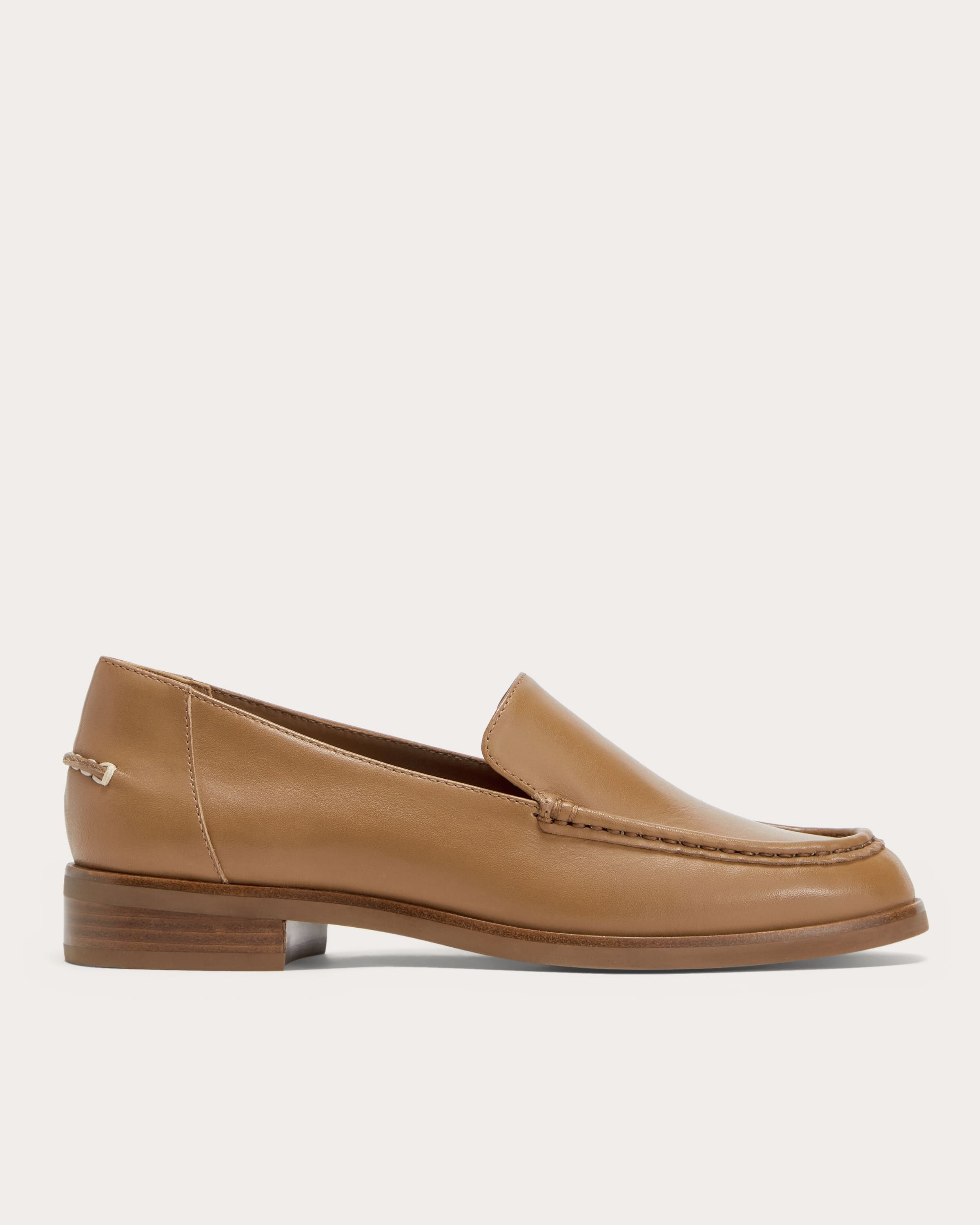 Polished Camel Loafers
