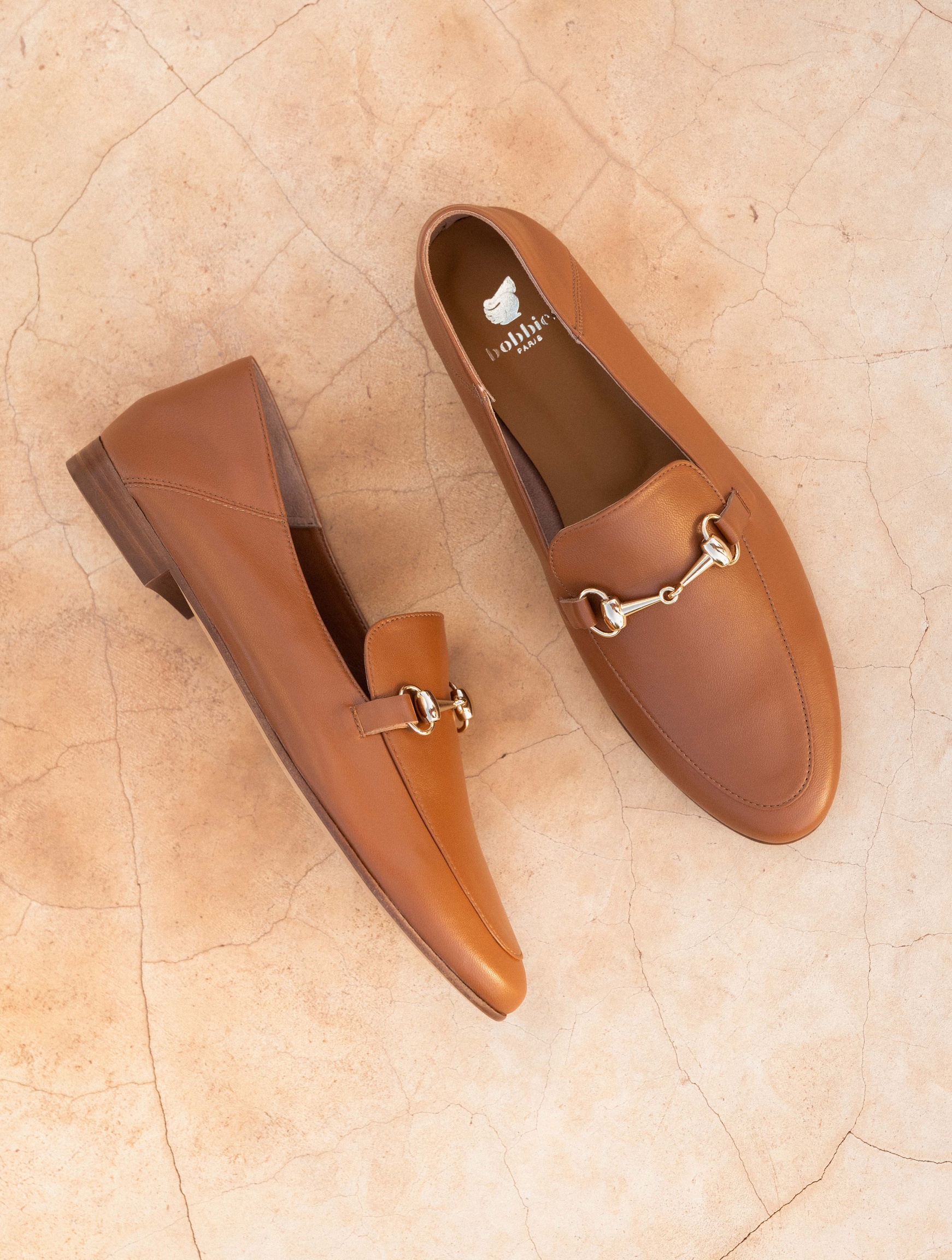 Polished Camel Loafers