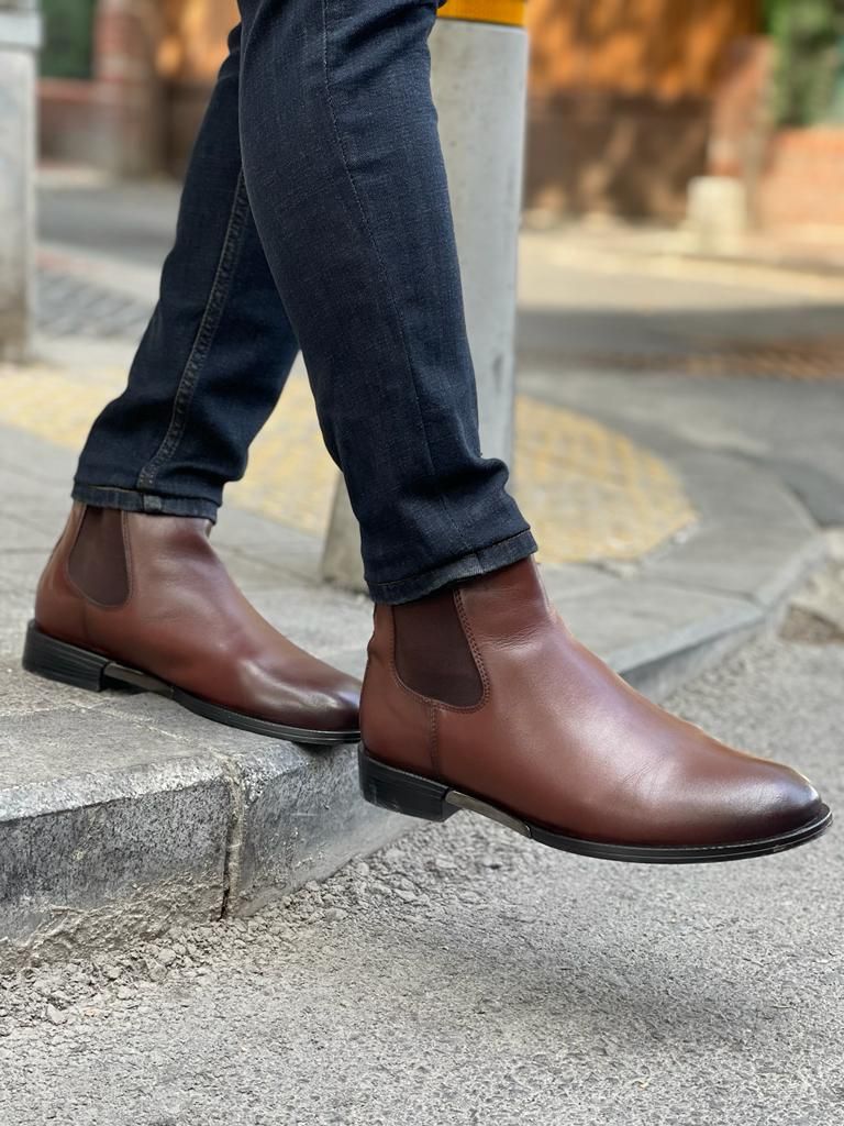 Premium Brown Chelsea Boots