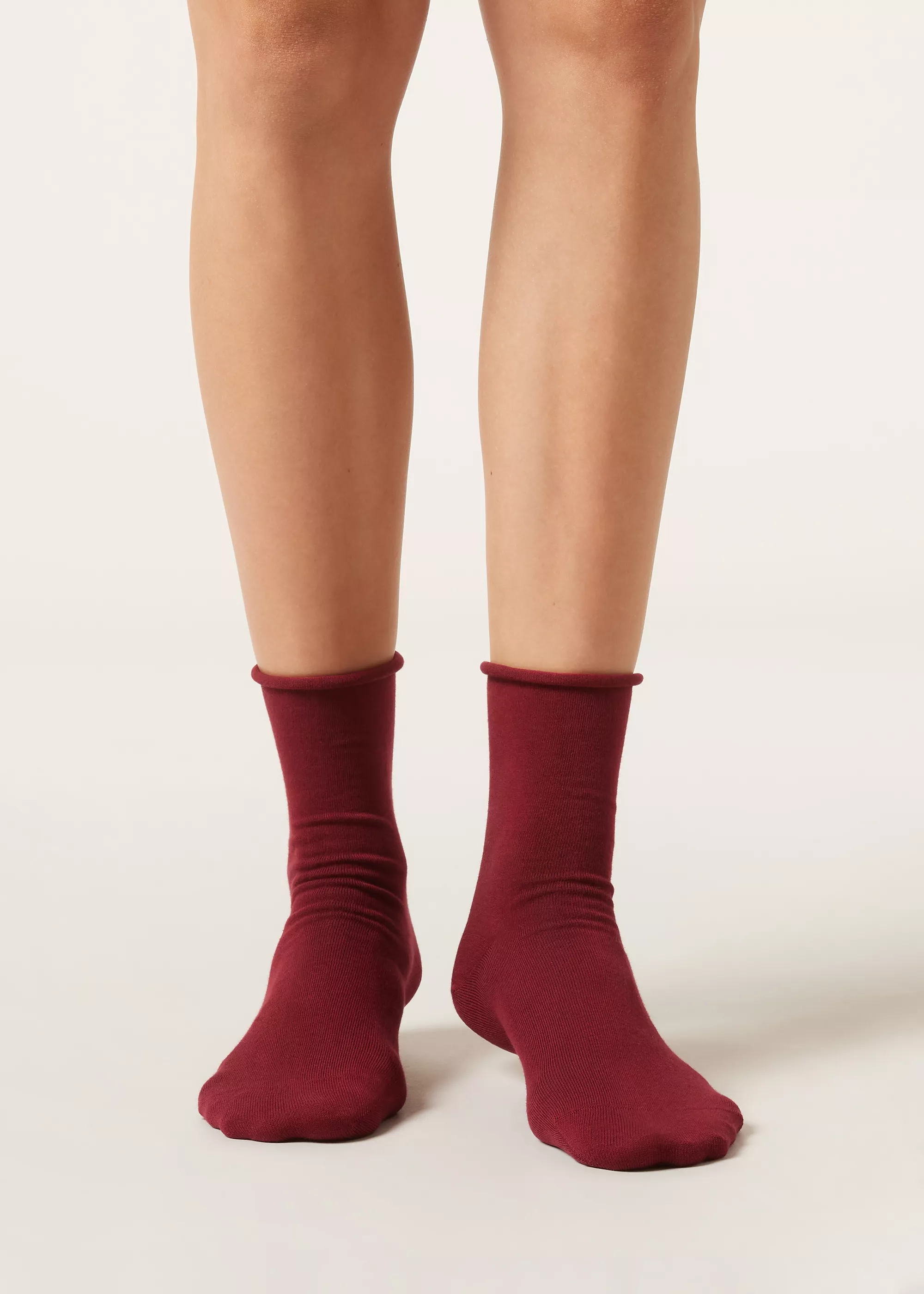 Premium Burgundy Ankle Socks
