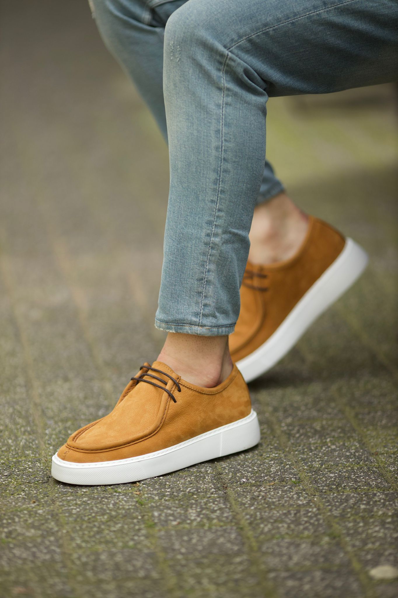 Premium Camel Derby Shoes