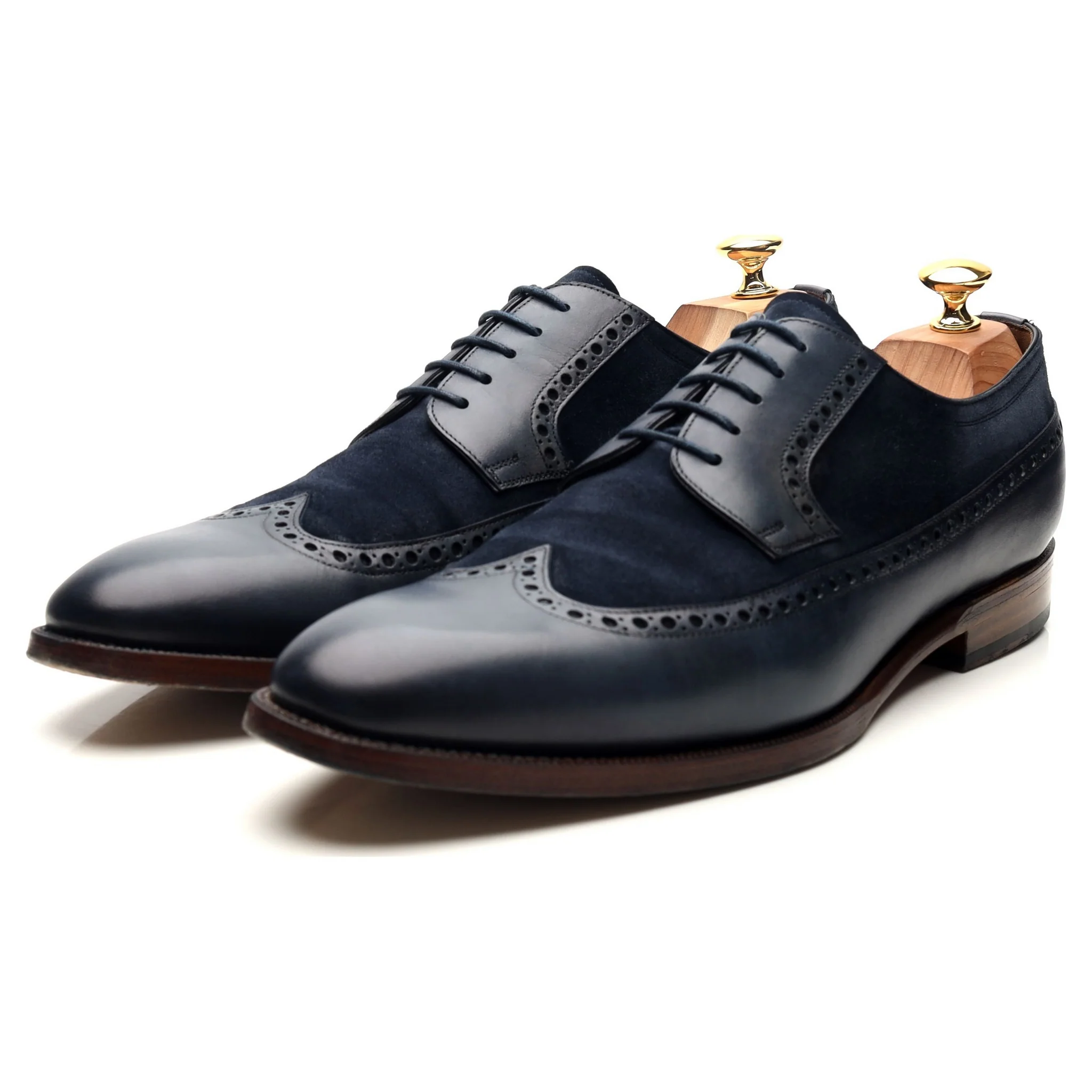 Premium Navy Blue Brogues