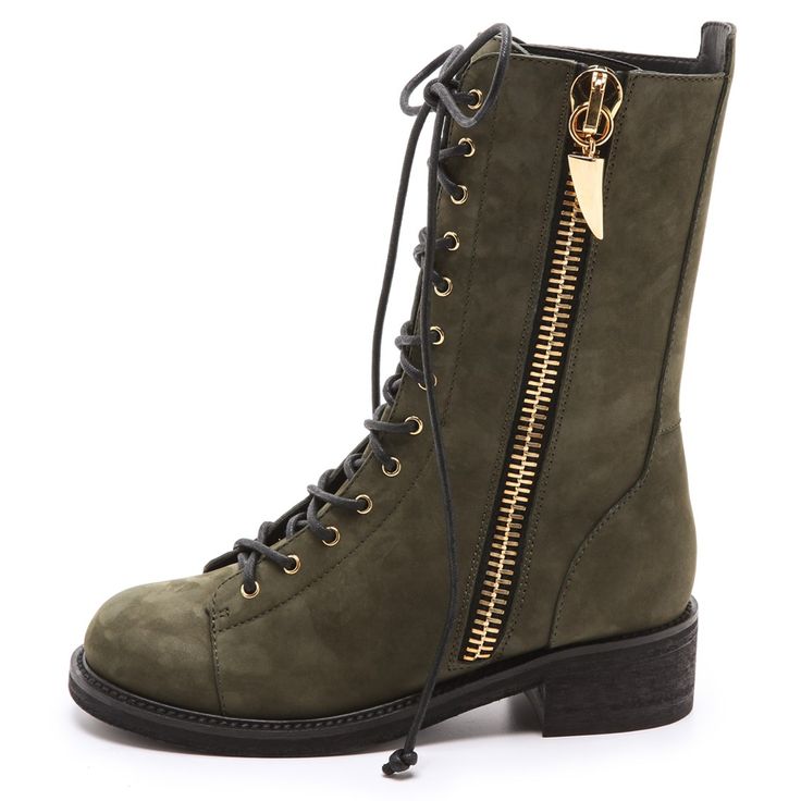 Premium Olive Combat Boots