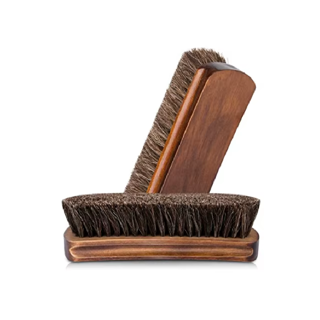 Premium Olive Shoe Brush