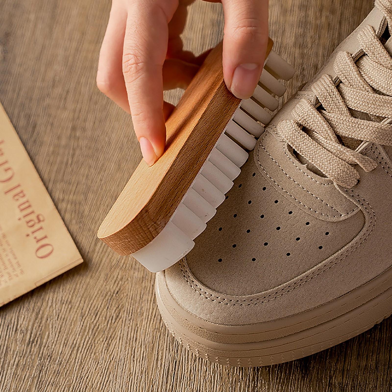Premium Tan Shoe Brush